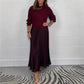 🔥LAST DAY SALE: ONLY ￡25.99!!🍂Women's Solid Color Long Sleeve Jumper & Pleated Bottom Dress