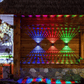 🔥Summer Promotion 49% OFF -✨☀️4 LED Solar Colorful Wall Lights Outdoor Light Waterproof