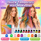 🎃Halloween Hot Sale - ONLY ￡9.99!!🌈12-Color Temporary Hair Chalk Applicator Set🌈 |✅No Bleach, No Stain |