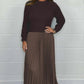 🔥LAST DAY SALE: ONLY ￡25.99!!🍂Women's Solid Color Long Sleeve Jumper & Pleated Bottom Dress