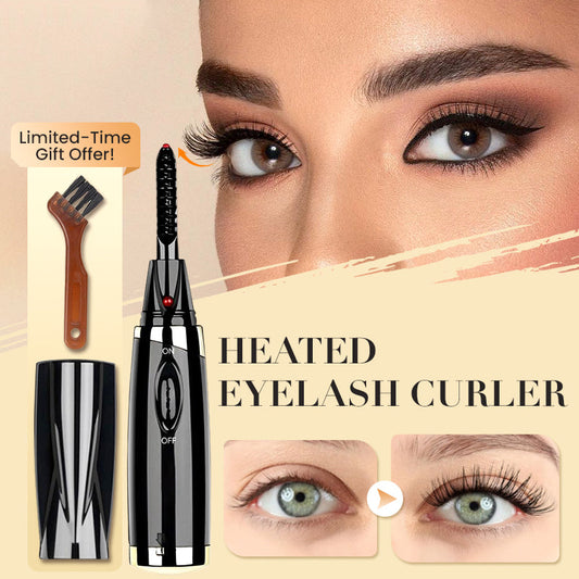 🔥LAST DAY SALE £8.95!!⚡50K+ SOLD!🥰 Fast Heating Eyelash Curling Tool✨Blink & Dazzle!👁️