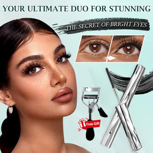 ✨LAST DAY SALE - BUY 1 GET 1 FREE!!⚡50K+ SOLD!✨Ultimate Waterproof & Sweatproof Lengthening & Curling Mascara👁️