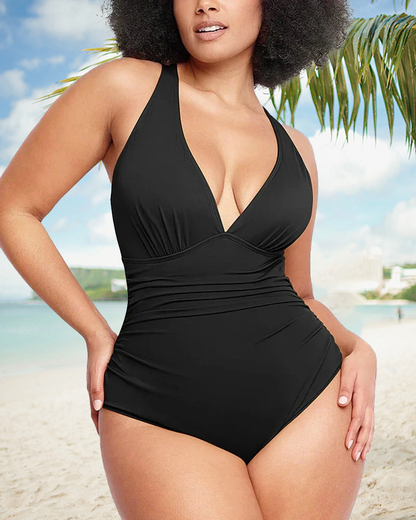 🔥Last Day Special Price £12.99!!💥-👙Smart Sculpt Plunge Swimsuit Flatter Your Figure