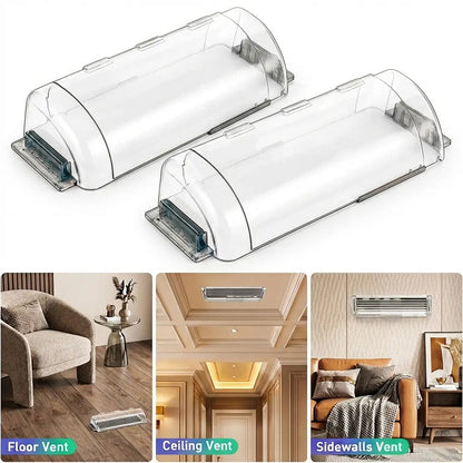 🔥LAST DAY SPECIAL PRICE £12.99!!⚡50K+ SOLD!🍃Air & Heat Deflector for Vents – Adjustable 8.5–15”, Fits Sidewall & Ceiling Registers
