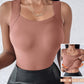 🔥NEW YEAR SALE £8.99!!⚡60K+ SOLD!💐Women's U Neck Thermal Tank Tops with Built-In Bra