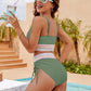 🔥LAST DAY SPECIAL PRICE: ￡11.99!!💥-👙2025 High Waisted Tummy Control Color Block Bikini Sets