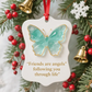🔥LAST DAY SALE 70% OFF!⏰🦋Friends Are Angels Sea Glass Butterfly Christmas Ornament
