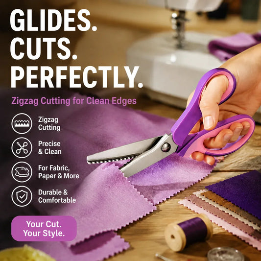 🔥LAST DAY SALE ONLY ￡9.99!!✂️Multipurpose Pinking Shears Serrated Scissors