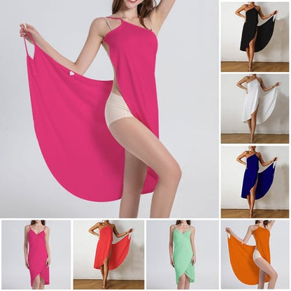 🔥HOT SALE 49% OFF😲-🌊Women's Beach Wrap Dress Cover-up💖BUY 2 GET 1 FREE👍Each Only £6.66!!