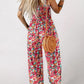 🏖️LAST DAY SALE: ONLY ￡15.99!!🌼Women’s Casual Print Sleeveless Overalls Jumpsuits