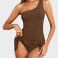 ⛱️LAST DAY SPECIAL SALE 70% OFF!!💖 👙One Shoulder Skirted One Piece Swimsuit