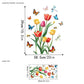 🔥Last Day Sale - ￡6.99!🎁50K+ SOLD! ✨💐Colorful Floral Bouquet Window Sticker🖼️0814