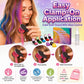 🎃Halloween Hot Sale - ONLY ￡9.99!!🌈12-Color Temporary Hair Chalk Applicator Set🌈 |✅No Bleach, No Stain |