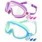 🔥EASTER GIFT – ONLY £9.99!!🏆#1 Bestselling🏊‍♀️HD children's large frame waterproof and anti-fog swimming goggles