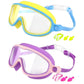 🔥EASTER GIFT – ONLY £9.99!!🏆#1 Bestselling🏊‍♀️HD children's large frame waterproof and anti-fog swimming goggles