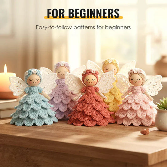 🧚Christmas Angel✨ Hot Sale 70%OFF!!⚡50K+ SOLD!🎁DIY Crochet Angel Ornament Kit
