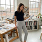 🔥LIMITED OFFER  70% OFF🏆Women’s Fitted High-Waisted Zip-Pocket Trousers👖Lightweight, Breathable, Soft 26"/27" Ankle Pants with Zipper Pockets