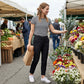 🔥LIMITED OFFER  70% OFF🏆Women’s Fitted High-Waisted Zip-Pocket Trousers👖Lightweight, Breathable, Soft 26"/27" Ankle Pants with Zipper Pockets