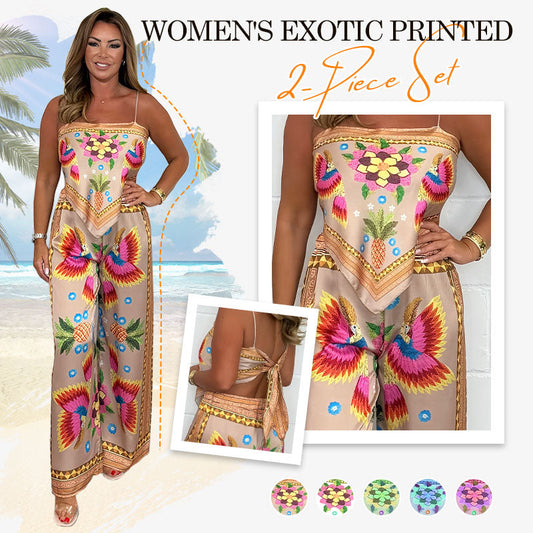 🔥🪷Last Day Promotion 49% OFF - 👗Women's Exotic Printed 2-Piece Set