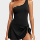 ⛱️LAST DAY SPECIAL SALE 70% OFF!!💖 👙One Shoulder Skirted One Piece Swimsuit