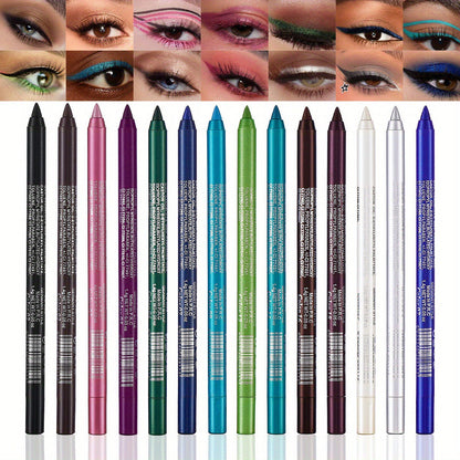 🔥LAST DAY SALE ONLY ￡9.99!!💧Sparkling Gel Eyeliner Collection – 14 waterproof, pearl & metallic shades to play with. One-stroke intensity, all-day wear. 🌈💫