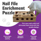 🎅Christmas Gift idea 50%OFF -🎁Cat Scratch Puzzle Enrichment Box: Nail File Stress Free Alternative to Clippers and Grinders