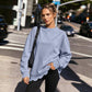 💖2026 Autumn’s Sale 70% OFF✨🍂Women's Crew Neck Wavy Scallop Oversized Sweatshirt