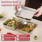 🔥Buy 2 Get 1 Free - Stainless Steel Square Plate(with lid）