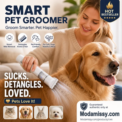 ⌛LIMITED TIME PRICE: ONLY ￡13.99!!!🔥Electric Pet Grooming Comb🐕Keep your furry friends away from mites, fleas and tangled fur！