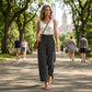 🏖️Summer Hot Sale - ONLY ￡13.99!!⚡50K+ SOLD!✨ Women's Smocked High Waist Wide Leg Pants – Flattering Fit, Breathable Fabric & Effortless Style 🌸