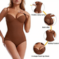 🏆 Last Day Special Price £9.77 !Shapewear Bodysuit with Bra | Ruched Slimming Adjustable Waist✨