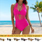 🏖️SUMMER HOT SALE £14.99 with FREE GIFT👙🎁 Women's High Waisted Bikini Set 🌺 – Tummy Control 2-Piece Swimsuit for Confident Summer Style 💕 | Modest Yet Sexy Swimwear