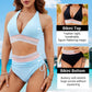 👙2025 New Type 49% OFF💥👙High Waisted Tummy Control Color Block Bikini Sets