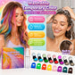🎃Halloween Hot Sale - ONLY ￡9.99!!🌈12-Color Temporary Hair Chalk Applicator Set🌈 |✅No Bleach, No Stain |