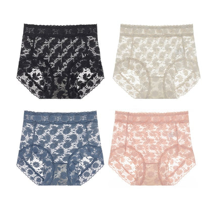 🌷✨️Pay 1 Get 4 Packs🌷✨️Sexy Seamless Thin Lace Silk Care Panties