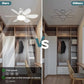 🔥SUMMER HOT SALE £15.99!!⚡50K+ SOLD!🍃SmartBreez™ 40W LED Ceiling Fan Light – 20.5” Ultra-Quiet with Remote 🎯 | E27 + FREE B22 Adapter 🔌 | For Bedroom 😴, Kitchen 👩‍🍳 & Garage 🛠️ – UK Ready! 🇬🇧
