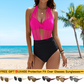 🏖️SUMMER HOT SALE £14.99 with FREE GIFT👙🎁 Women's High Waisted Bikini Set 🌺 – Tummy Control 2-Piece Swimsuit for Confident Summer Style 💕 | Modest Yet Sexy Swimwear