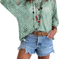 🔥💐SUMMER DAY SALE - ONLY £14.99!!⚡50K+ SOLD!✨Womens Bohemian-Inspired Beige Crochet Top with V-Neck