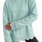 💖2026 Autumn’s Sale 70% OFF✨🍂Women's Crew Neck Wavy Scallop Oversized Sweatshirt