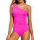 ⛱️LAST DAY SPECIAL PRICE: ￡12.99!!💖One Shoulder One Piece Swimsuit for Women👙