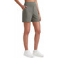 💞Summer cool-down deal: just £14.99!!💞Women's High-Waisted Athletic Bermuda Shorts with Pockets – 🏃Running, Yoga,🧘 Summer Casual Activewear