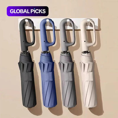 🔥LAST DAY SALE ONLY ￡12.99!!☔Automatic Folding Umbrella –Auto Open, Stormproof & UV-Blocking ☔☀️Compact, Durable & Perfect for British Weather – No More Soaked Commutes!🛡️🇬🇧