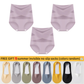 💖Last Day-Buy 1 Get 3 Packs💖Plus-Size High-Waist Cross Tummy Control Panties 🎁Free socks Today!!