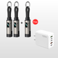 💥Limited Time 49% OFF🔥⚡4-in-1 Charging Cable with Digital Display & Keychain – Fast-Charging, Kink-Resistant & Compact