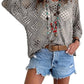 🔥💐SUMMER DAY SALE - ONLY £14.99!!⚡50K+ SOLD!✨Womens Bohemian-Inspired Beige Crochet Top with V-Neck