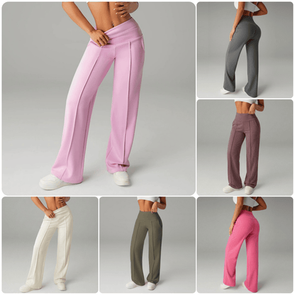 🔥NEW YEAR SALE - ONLY £14.99!!⚡50K+ SOLD!💕Women's Plain Loose Straight Leg Pants