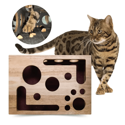 🎅Christmas Gift idea 50%OFF -🎁Cat Scratch Puzzle Enrichment Box: Nail File Stress Free Alternative to Clippers and Grinders