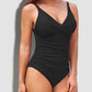 🔥Last Day Special Price £13.99!!💥-👙Ruched Cross-Front Sculpting One-Piece Swimsuit
