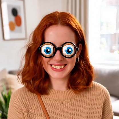 🎅Christmas Special Deals £6.99!!⚡50K+ SOLD!😎Funny Glasses with Winking Eye Mechanism🥸