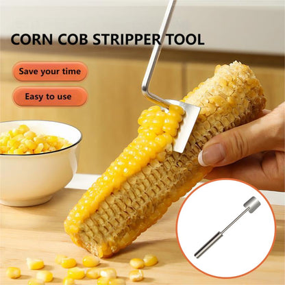 🏆Last Day 49% OFF🔥 2024 NEW Long Handle Stainless Steel Corn Stripping Tool